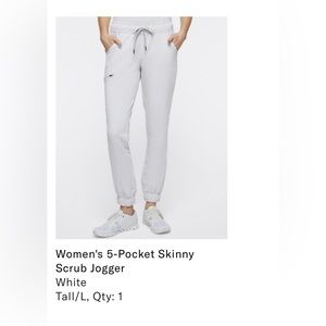 Jaannu white scrub bottoms